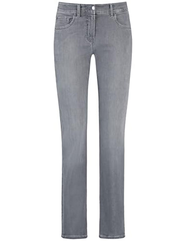 GERRY WEBER Damen SOL:INE BEST4ME Freizeithose, Grey Denim mit use, 52 im Sale